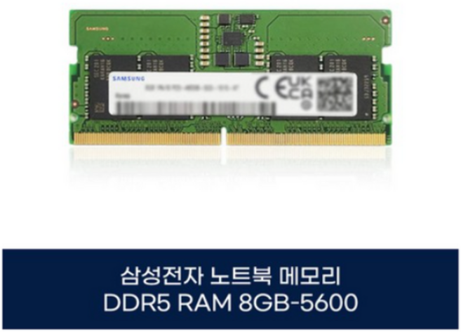 삼성전자 삼성전자 노트북 DDR5-5600 (8GB) PC5-44800, 노트북 DDR5-5600 8G