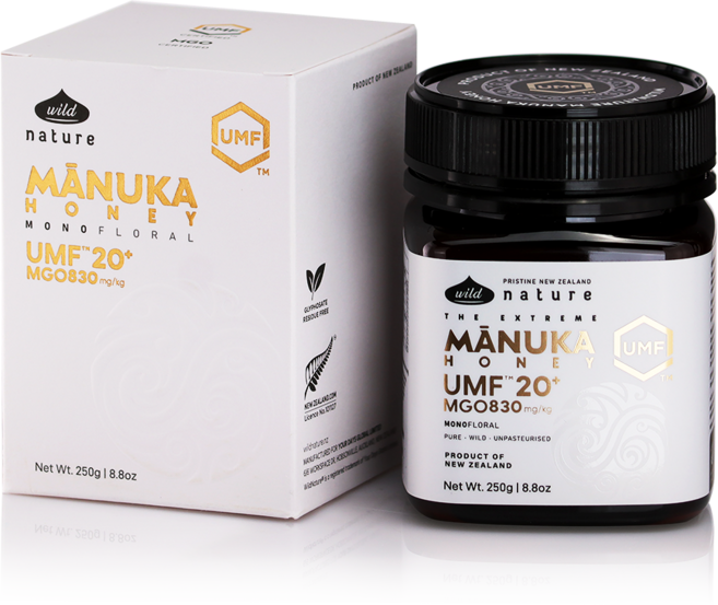 와일드네이처 뉴질랜드 마누카꿀 UMF20+ (MGO830+), 1개, 250g