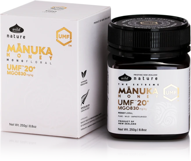 와일드네이처 뉴질랜드 마누카꿀 UMF20+ (MGO830+), 1개, 250g - 쿠팡