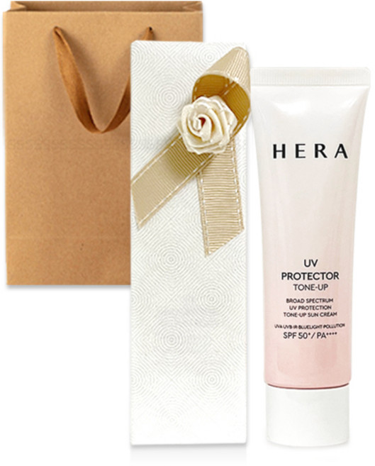 헤라 UV 프로텍터 톤업 선크림 50ml (선물포장+쇼핑백), 1개