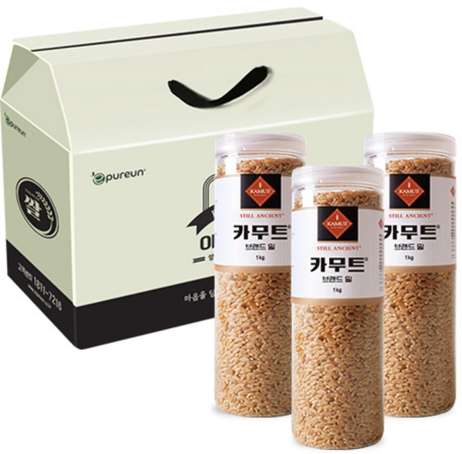 정품 카무트 카무트® 브랜드 호라산 밀 선물세트 1kg x 3개