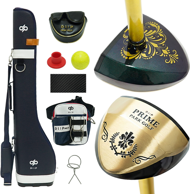 디프 단풍나무 프리미엄 신형 파크골프채 8종 세트 투톤헤드 카본샤프트 포함 풀세트, 1세트