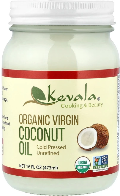 Kevala 유기농 버진 코코넛오일 473ml(16온스) - 쿠팡