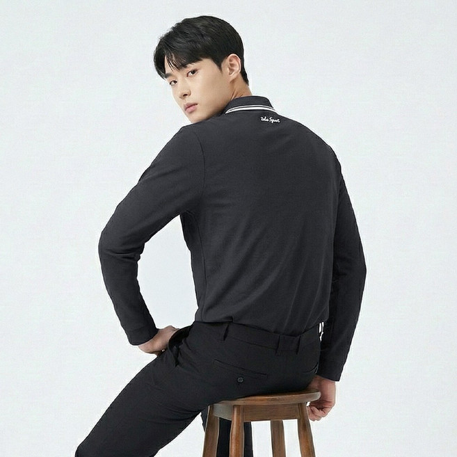 <투엘라> 남성 PK 카라넥 긴팔 티셔츠_스포츠 일상 에이스베어