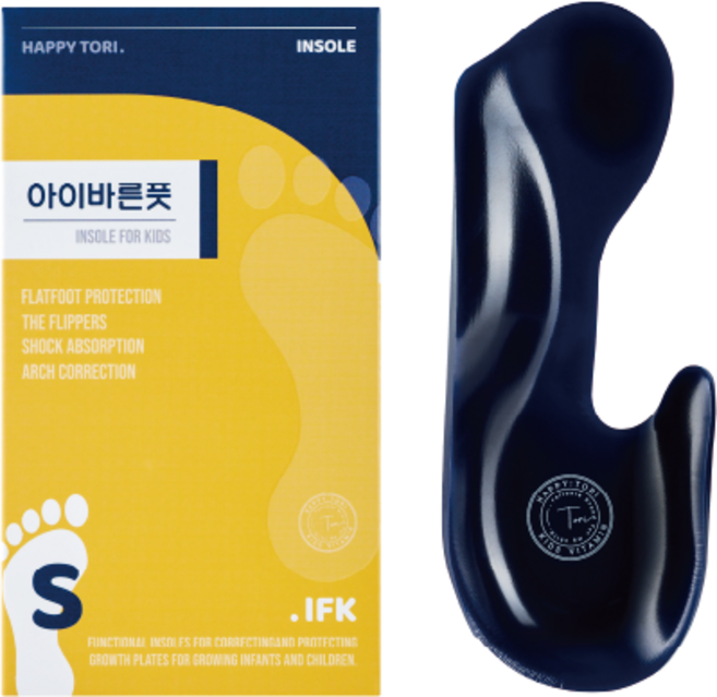 아이바른풋 휜다리 평발 개선 깔창 어린이 키즈 균형 자세 교정, 1개
