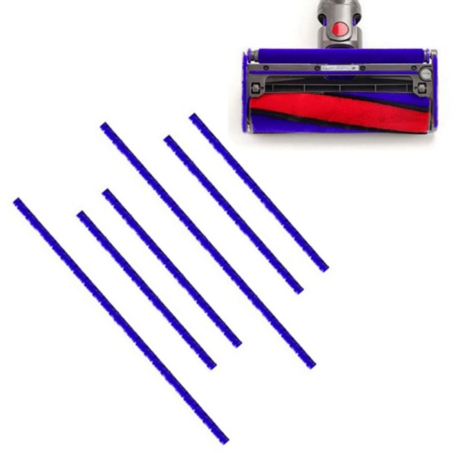 다이슨 호환 소프트플러시 6PCS V6 V7 V8 V10 V11 진공 청소기 소프트 롤러 헤드 교체 액세서리 부품에 대한 스트립, 6개