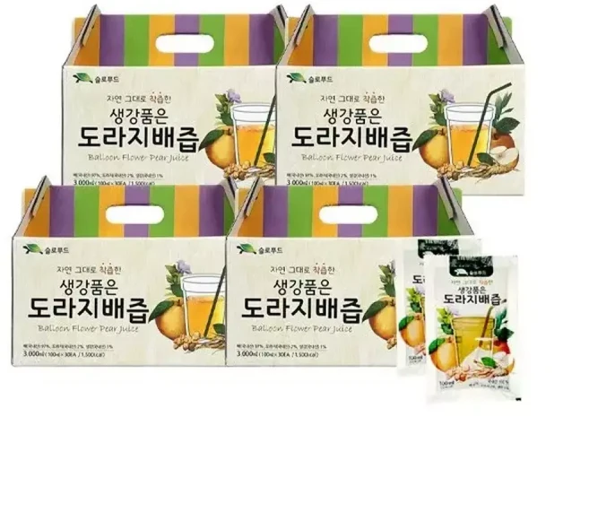 100착즙 생강품은 도라지배즙 120포, 100ml, 1개