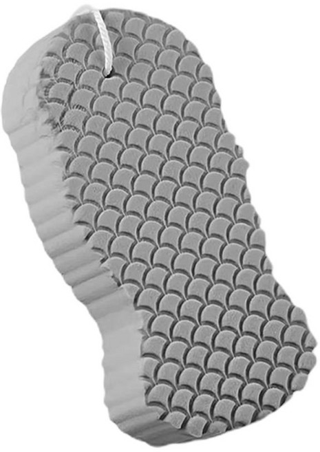 부드러운 아기 어린이 때지우개 때밀이 스펀지 때타올, 그레이, 1개, 1개입