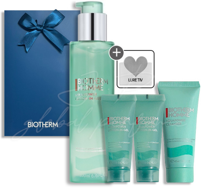[백화점선물포장세트+로샤쉐] 비오템 옴므 아쿠아파워 올인원 200ml +클렌져 40ml+올인원 20mlX2개+로샤쉐, 1개
