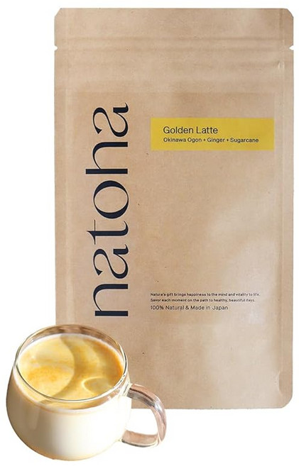 100% natoha (나토하) 골든라떼 100g (약 20잔 분량) 무카페인 카페인리스 강황라떼 차이(원하는 우유에 섞기만 하면 됨, 1