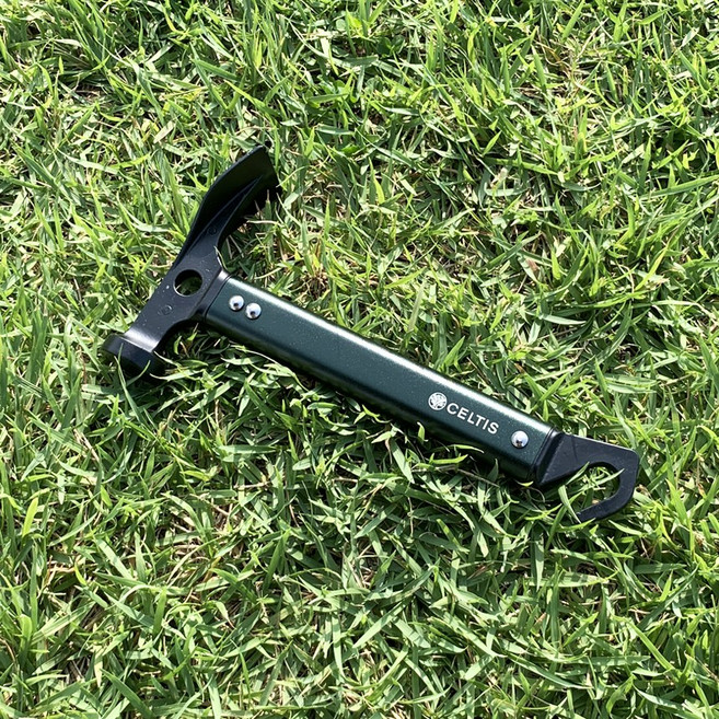 셀티스 백패킹 해머 미니 해머 캠핑용 텐트 망치, 딥그린, 1개