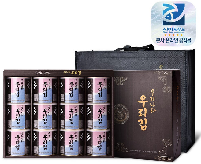 우리나라 우리김 캔김(30g)x12개 선물세트, 12개