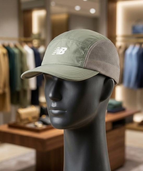 뉴발란스 NBGDG25201 / PF 나일론 러닝 메쉬캡 (L/KHAKI) L7K3