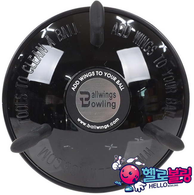 볼윙즈 윙카 볼타월 [블랙] / 클럽/이니셜 각인 가능 / 리필형 볼링 볼타월, 1개, 블랙