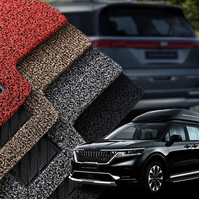 카위크 ka4 신형 카니발 운전석 조수석 코일매트 단품, 1+2열, 그레이, KA4카니발 9인승 컴포트옵션 X