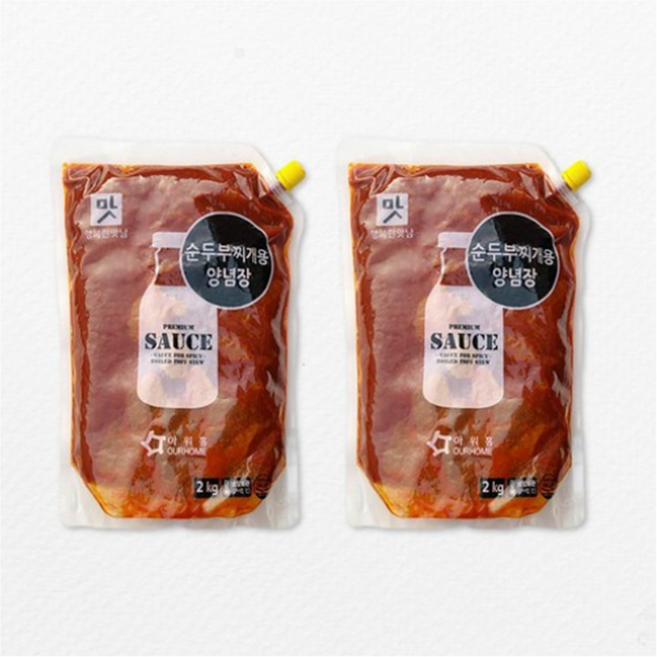 아워홈 행복한 맛남 순두부찌게용 양념장2kg, 2kg, 2개