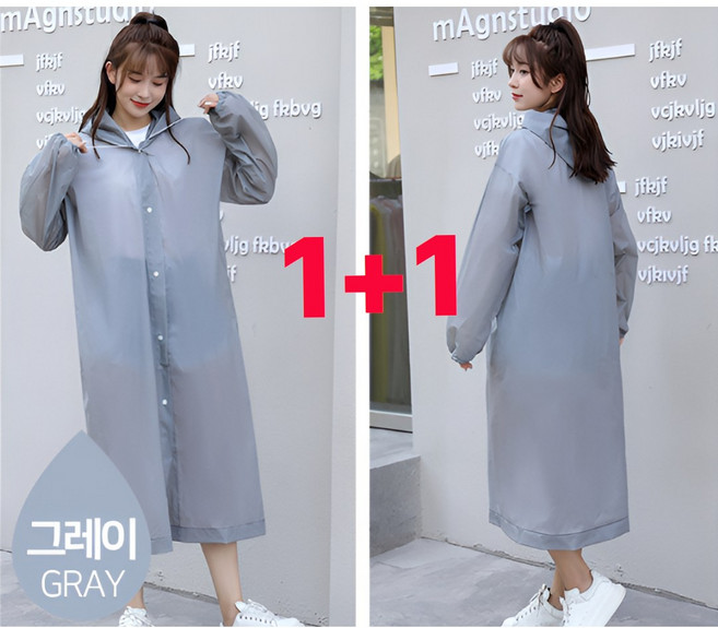 J&D 튼튼한 EVA 남여 공용 우비