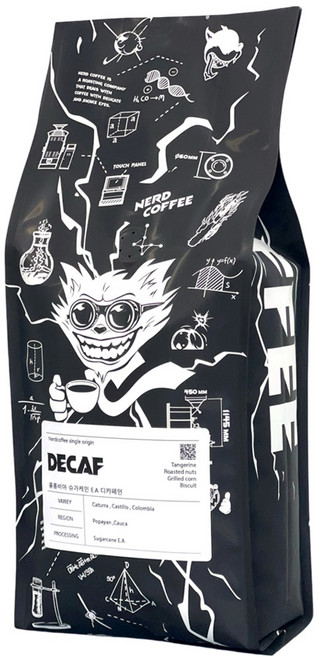 너드커피 콜롬비아 디카페인 당일로스팅 1kg 고소한 향미와 풍부한 단맛 긴 여운 원두커피, 홀빈(분쇄안함), 1개