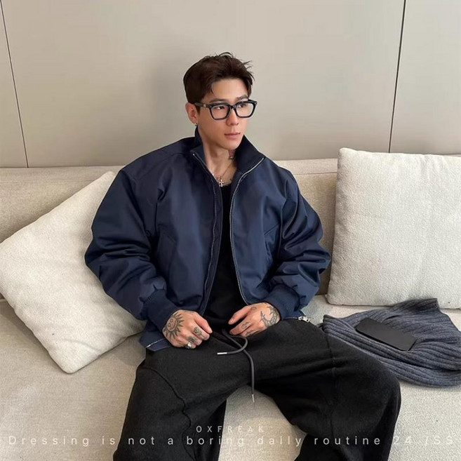 CBHV 남성 오버핏 항공점퍼 자켓 패딩점퍼 남녀공용