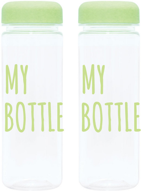 국산 마이보틀 트라이탄 보틀 물병 물통, 2개, 500ml, 그린