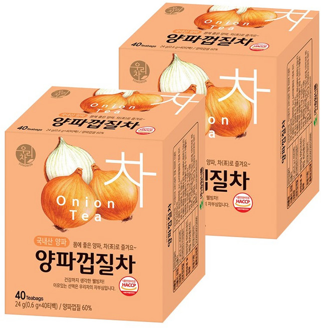 우리차 양파껍질차, 600mg, 40개입, 2개