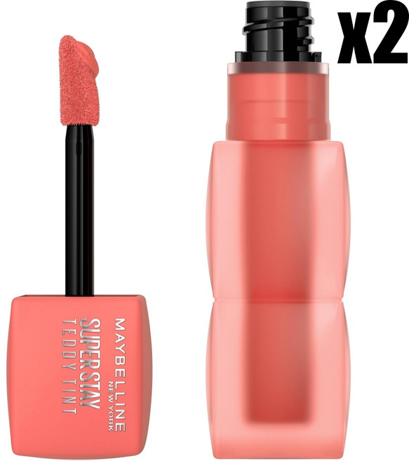 메이블린 수퍼 스테이 테디 립 틴트 베이비 티x2