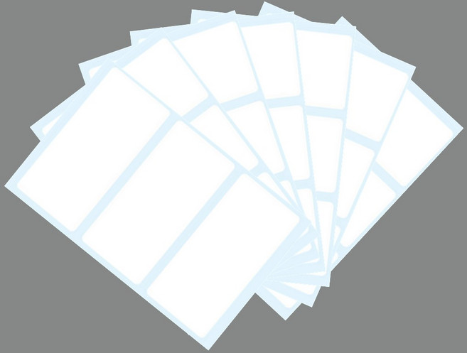 AN 무지 견출지 대형 10매 네임택 라벨 스티커 흰색, 1개, 1개입, 화이트