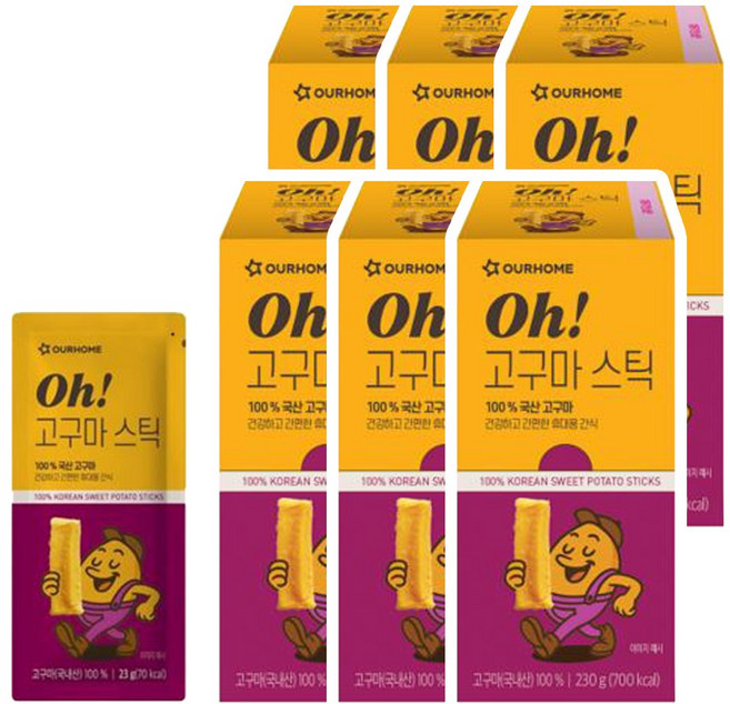 아워홈 Oh! 고구마 스틱, 60개, 23g
