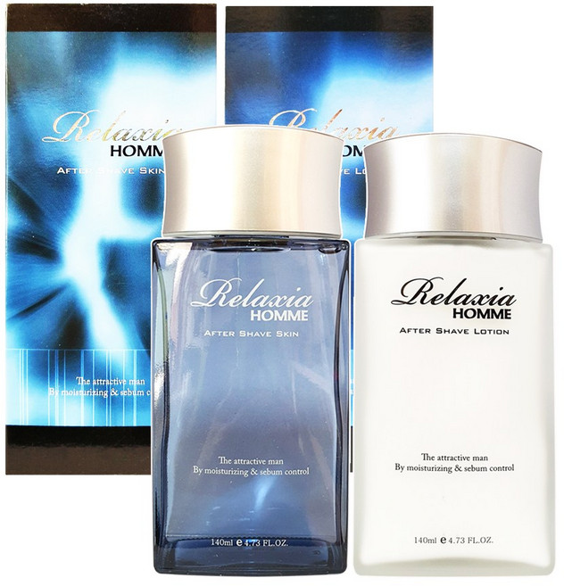 한국화장품 릴렉시아 (스킨+로션) 140ml 1set 남성화장품 스킨케어, 1세트