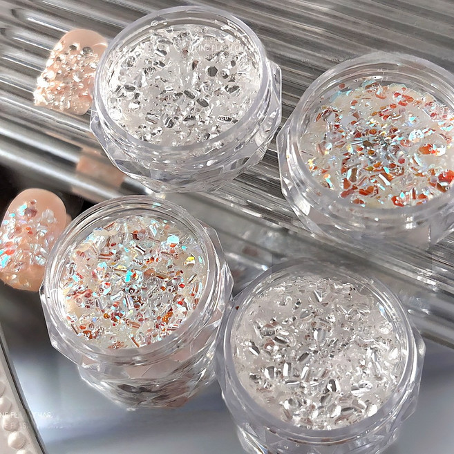 럭셔리 샤이니 네일글리터, 1개, 오로라