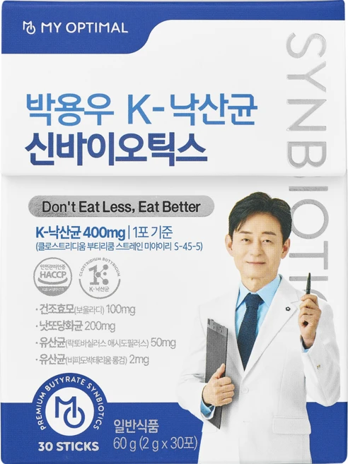 마이옵티멀 박용우 K-낙산균 신바이오틱스, 1박스, 30회분 - 쿠팡