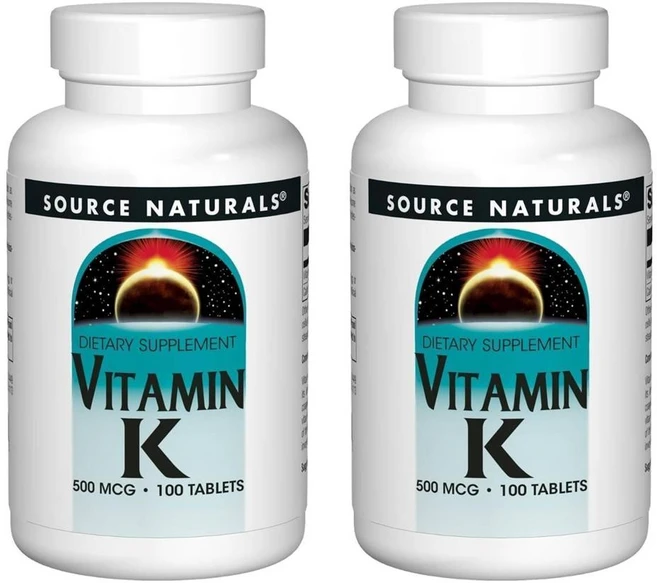 소스 내추럴스 비타민 K, 2개, 100정 - 쿠팡
