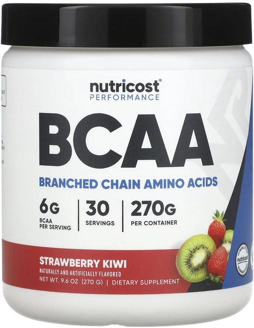 Nutricost 운동 능력 BCAA 딸기 키위 270g(9.6oz), Nutricost운동능력BCAA딸기키위270g96oz, 270g, 1개 - 쿠팡