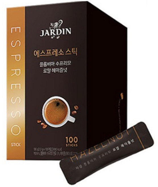 헤이즐넛 콜롬비아수프리모 로얄 쟈뎅, 1g, 100개입, 1개