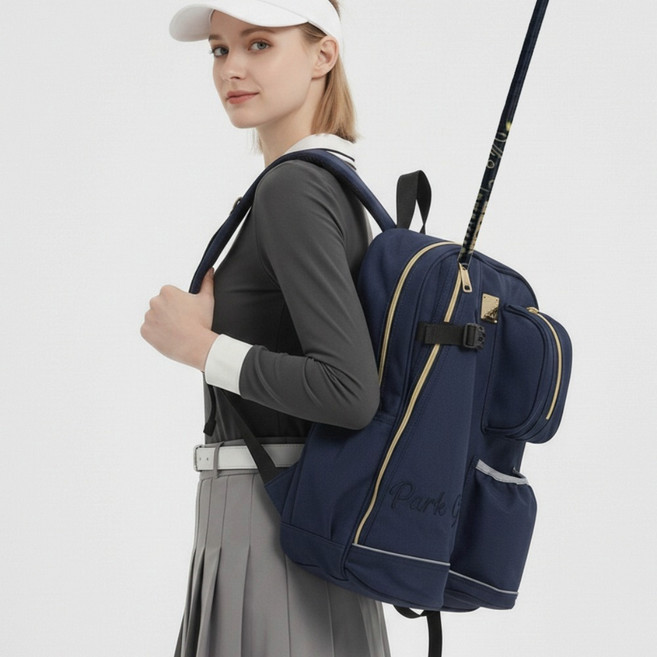 다운타운 프리미엄 파크골프 백팩 파크골프채 가방 배낭, Navy_PGB02