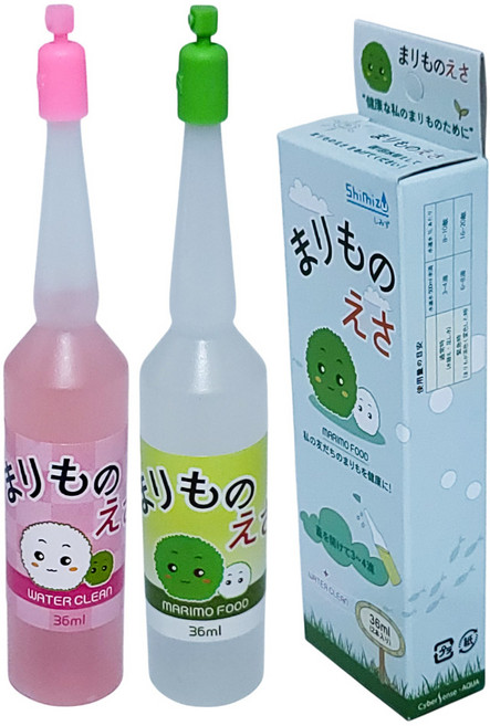 시미즈 마리모밥 세트 마리모영양제 수질청정제 마리모 먹이 물갈이제 1세트, 1개