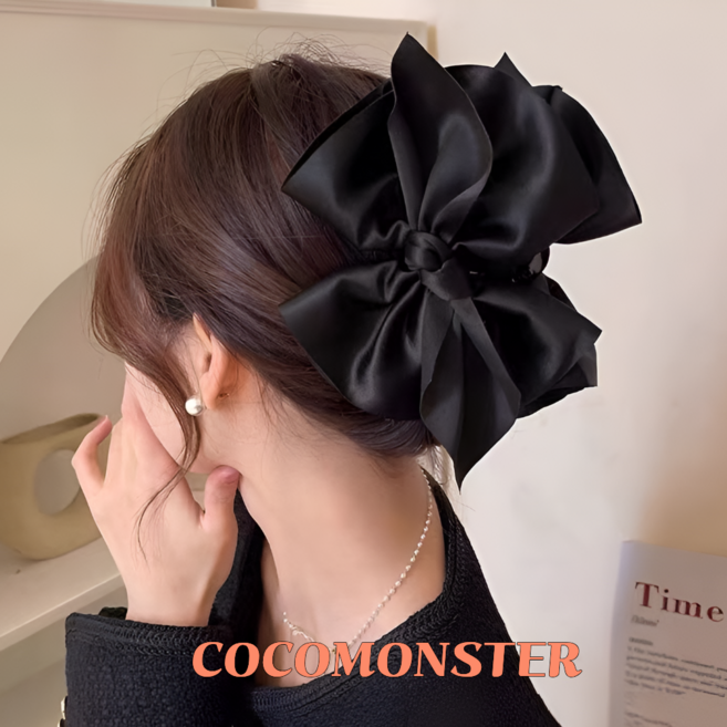 COCOMONSTER 대왕 올림머리 리본 집게핀