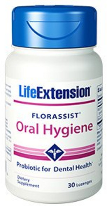 LIFE EXTENSION Florassist Oral Hygiene益生菌保健錠, 30顆, 1罐