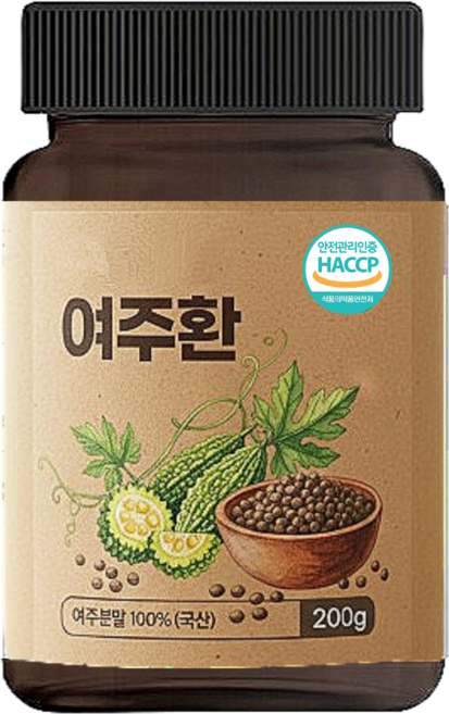국산 여주환 국내산 여주 100 건강환 식약청인정 해썹, 1개, 200g