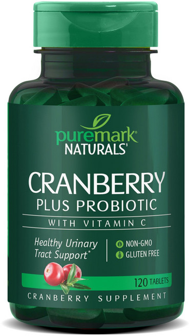 퓨어마크내추럴스 크랜베리 플러스 프로바이오틱 타블렛, 1개, 120정