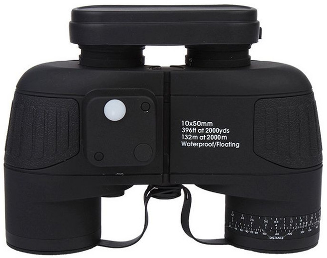 군용 고배율 쌍안경 투시10000m 야간 망원경, 1개, 10x50 블랙 나침반 포함, 기본 색상
