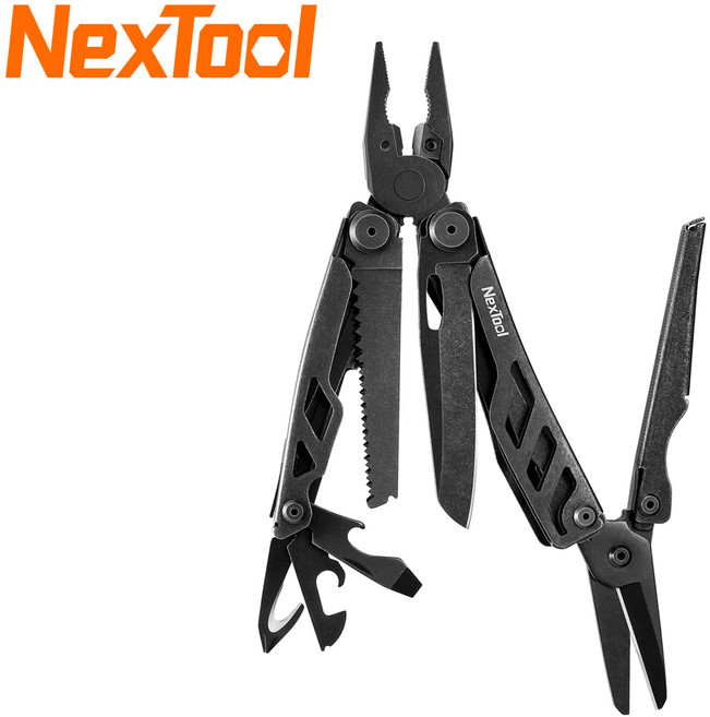 넥스툴 플래그쉽 프로 블랙 16종 멀티툴 키체인 멀티공구 샤오미 EDC [ 공식수입정품 ] [ AS 가능 ], 1개, Flagship Pro Dark