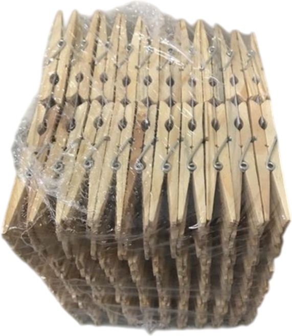 天然木製夾子 多功能照片夾 文件夾 裝飾夾, 木頭色, 300個