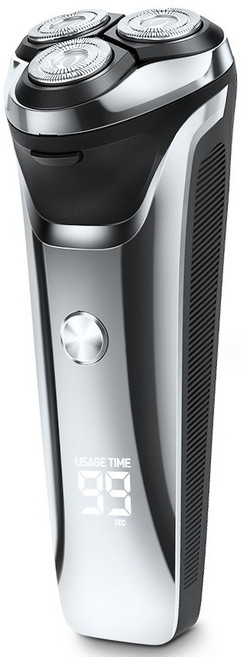 Luxeed 남자 전기면도기 3중날 자동 방수 여행용 휴대용 간편 면도 남성 선물 추천, 실버, 휴대용 면도기