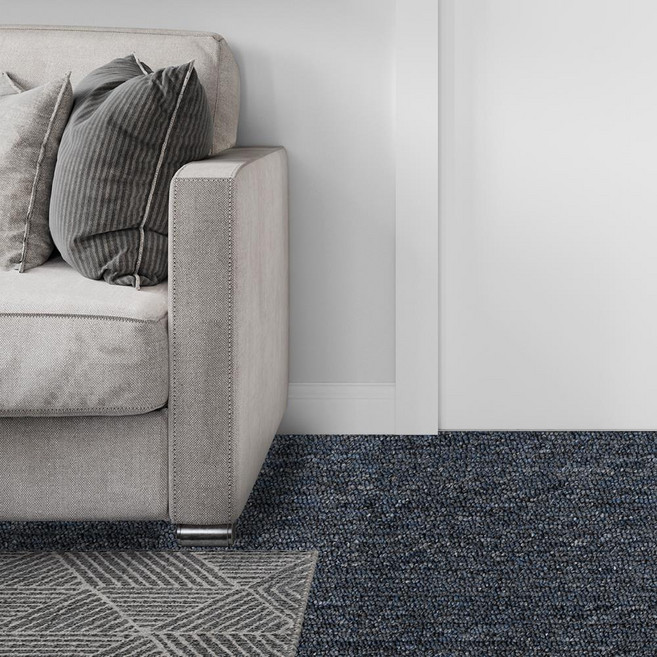 타일카페트 36장 50x50 셀프인테리어 메트리스커버 벽, 멜란지블루 36장