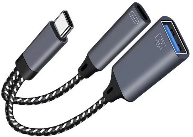 USB C to A OTG + 충전 케이블 스마트폰 태블릿