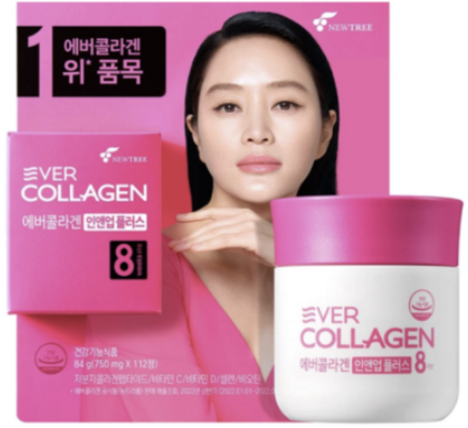 에버콜라겐 인앤업 플러스 750mg x112정 코스트코 김사랑 에버콜라겐 8주분 대용량, 112정, 1개