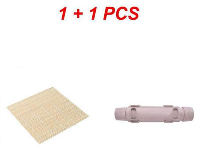 다테마끼 초밥 만들기 키트 초보자 스시 메이커 몰드 대나무 매트 롤링 커튼, [03] 다테마끼 2PCS SET, 1개