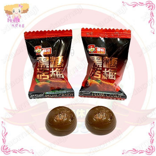 小麻吉家家愛 無籽黑糖話梅糖(奶素) 糖果零嘴, 1個, 400g, 400g