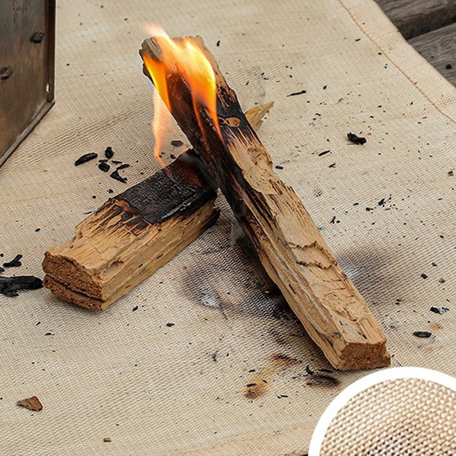 캠핑 방염매트 화로대 버너 방염포 시트 불 화염 방지, 1개